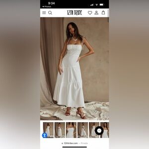 12th Tribe Magnolia White Linen Maxi
Dress Size: M